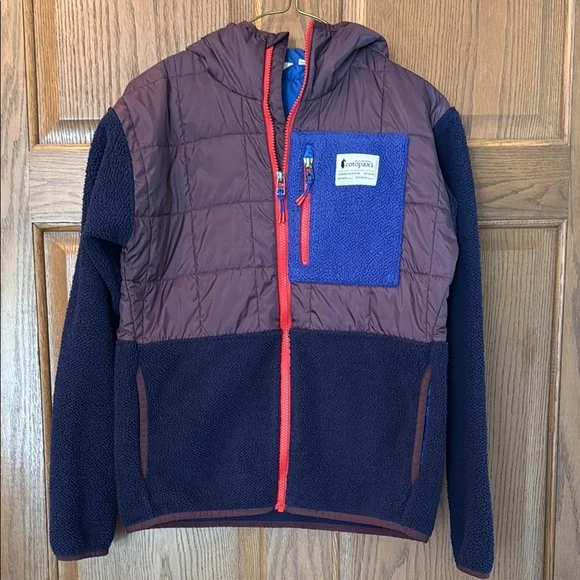 Women’s XS Cotopaxi Purple and Blue Hybrid Jacket with Hood - Picture 1 of 5